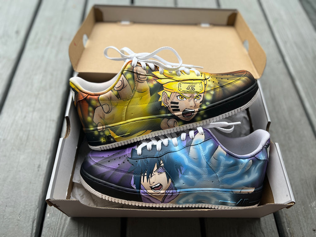 Naruto n Sasuke Custom Shoes