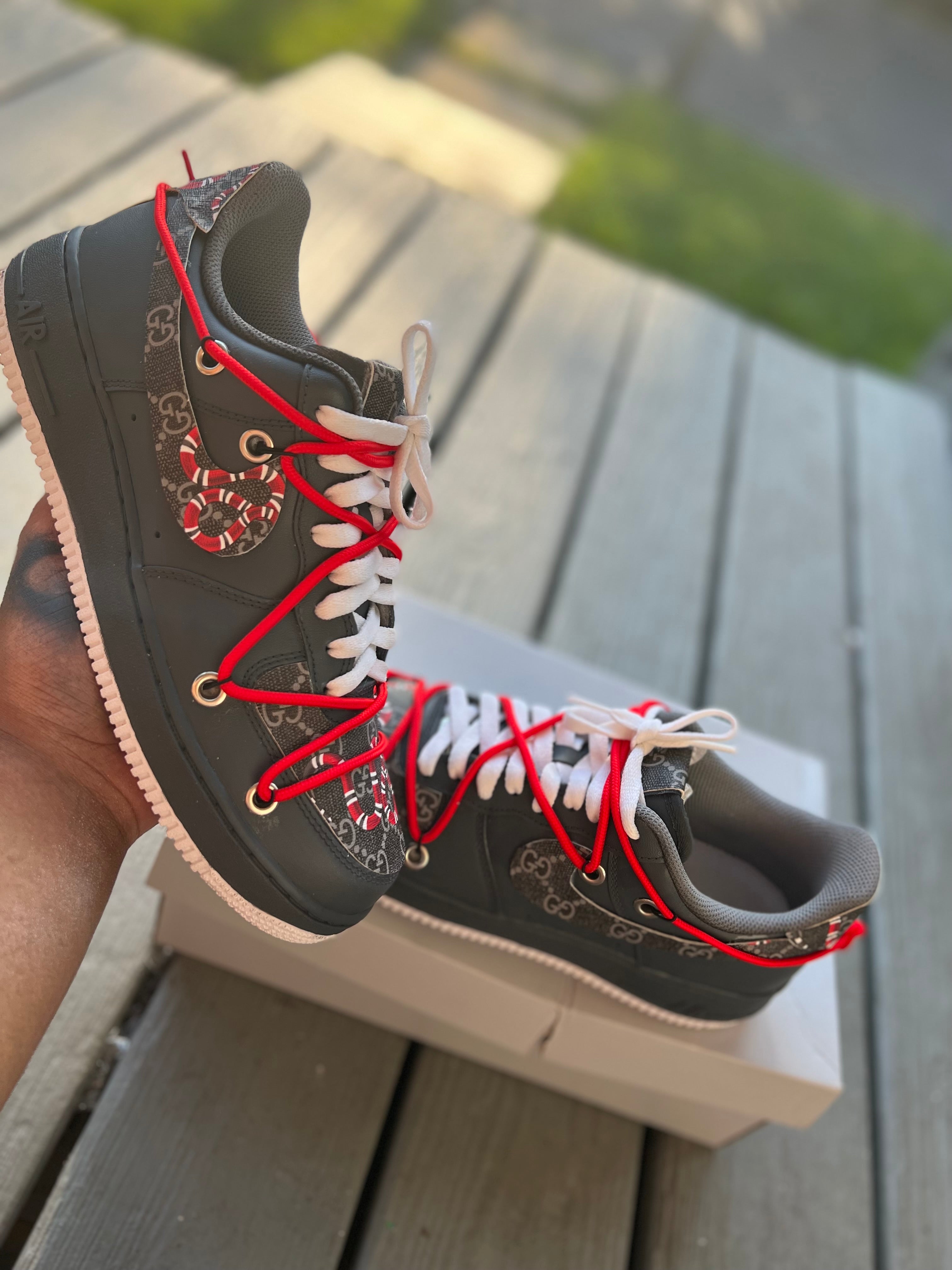 Gucci Fabric Custom Shoes