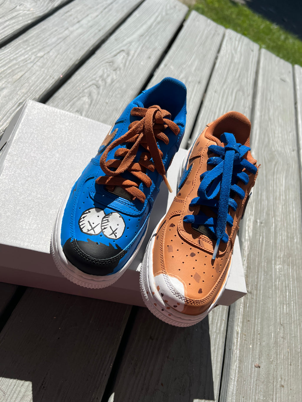 Kaws Cookie Monster Custom Shoes