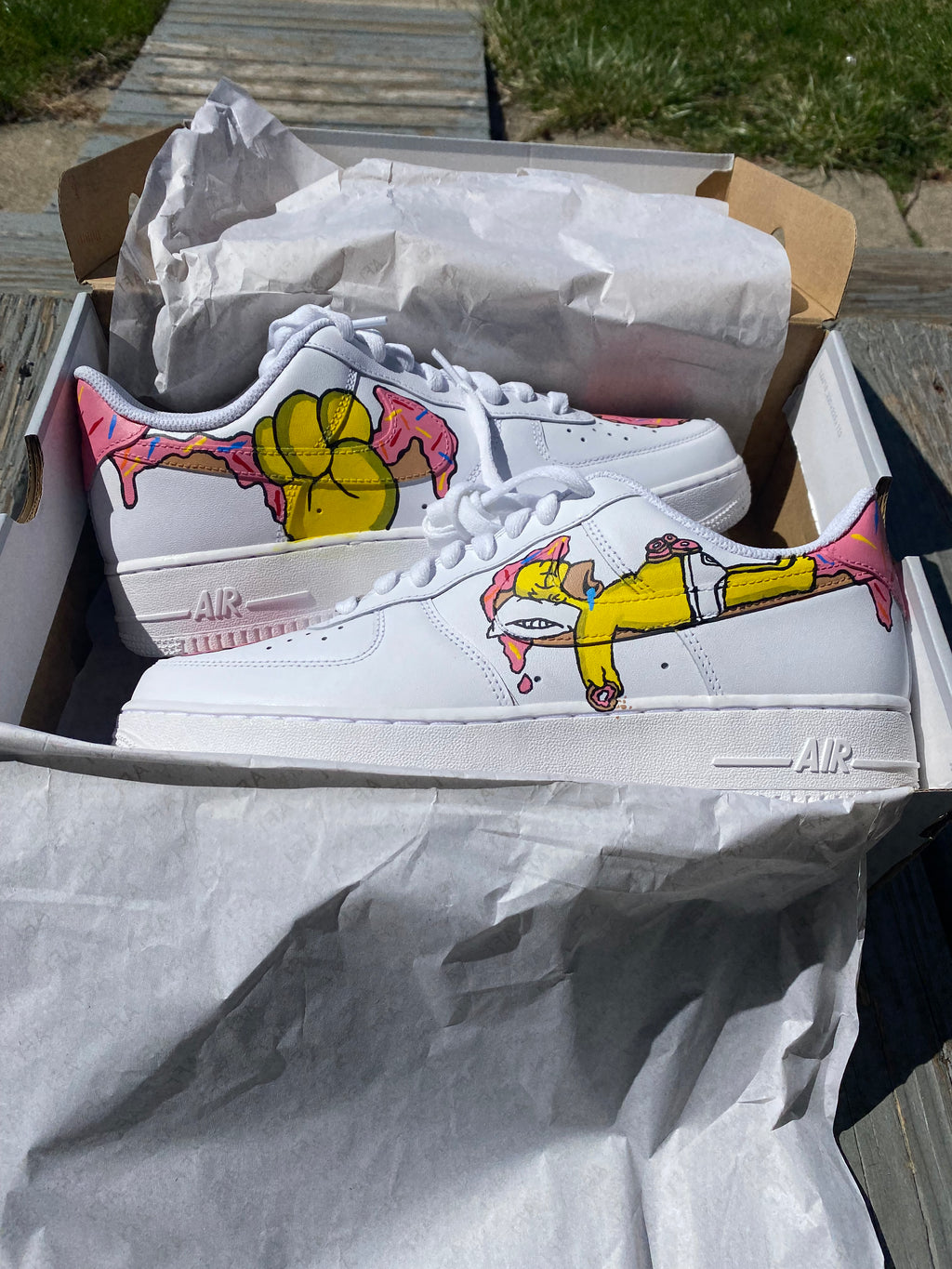 Homer Simpson Custom Shoes