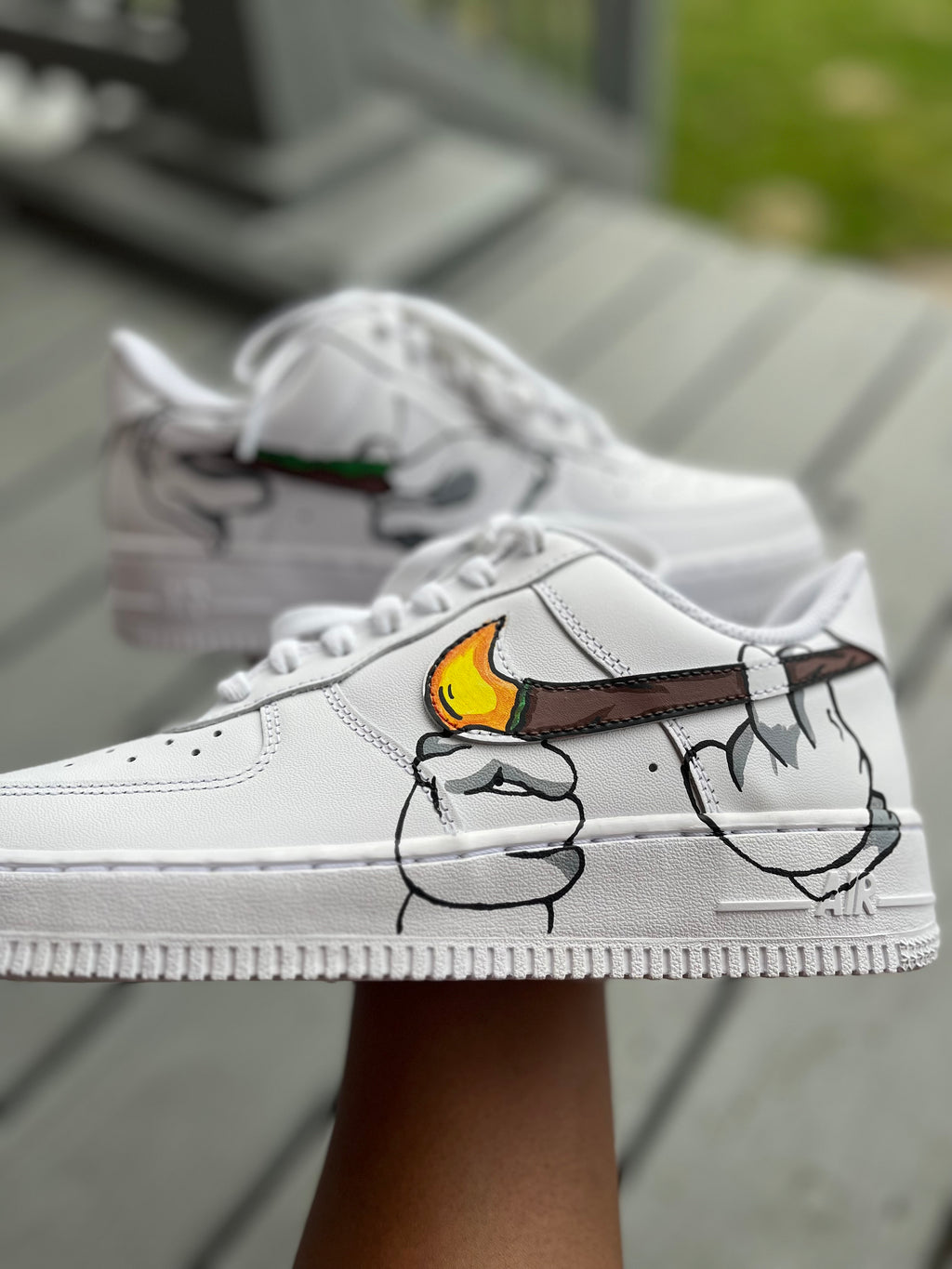 Blaze Up Custom Shoes