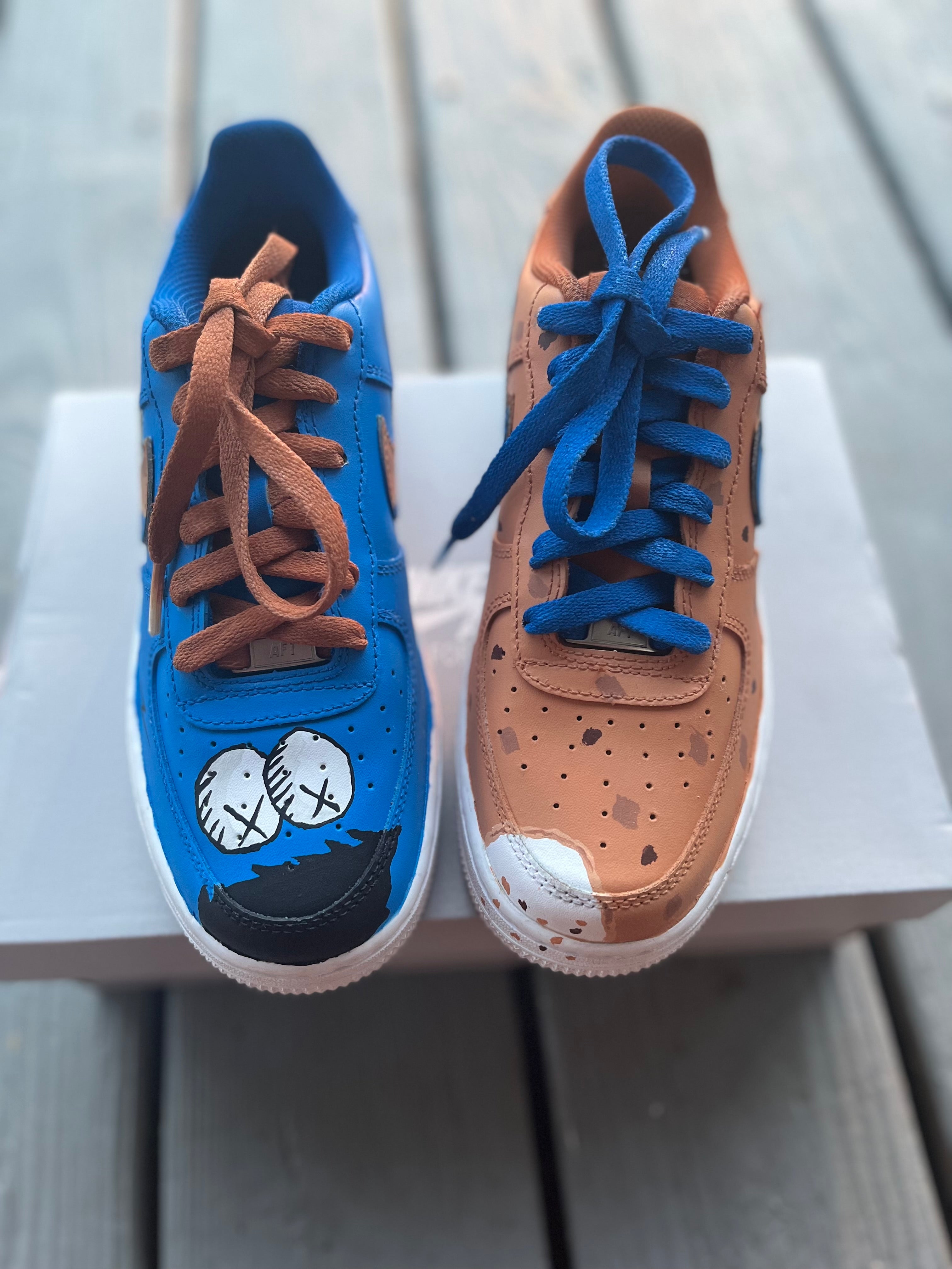 Kaws Cookie Monster Custom Shoes