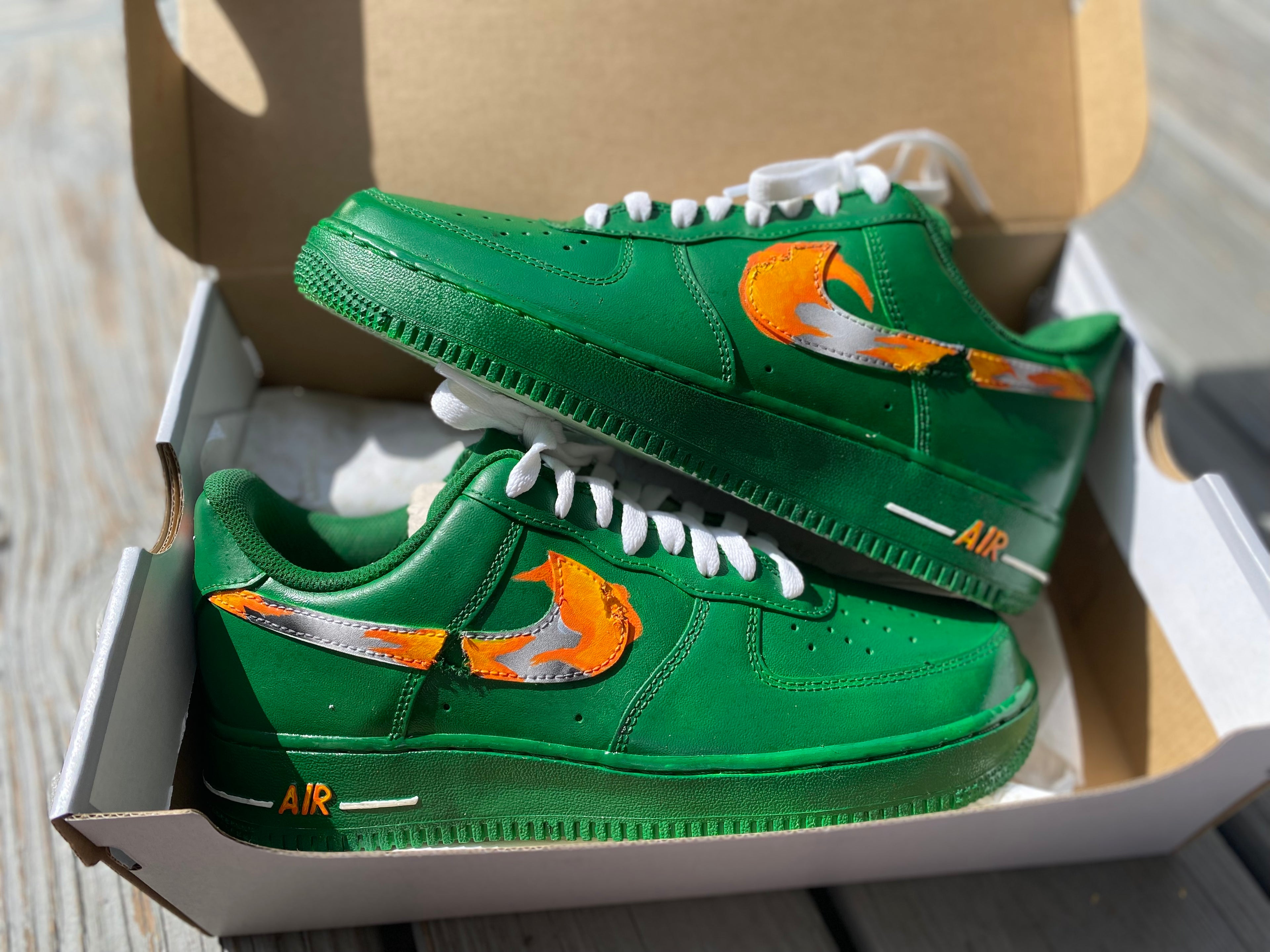 Flame Custom Shoes