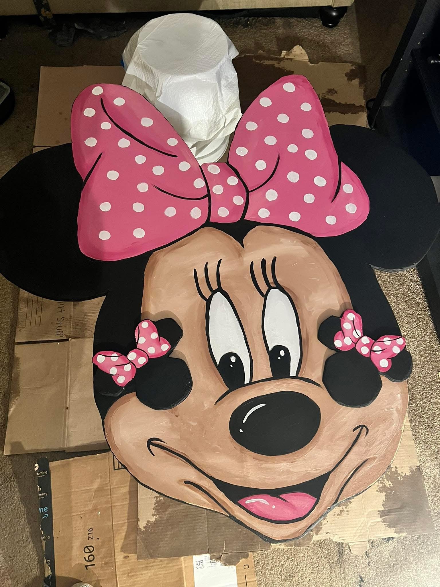Minnie Mouse Table W Coasters