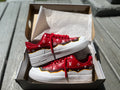 Burnt LV Custom Shoes