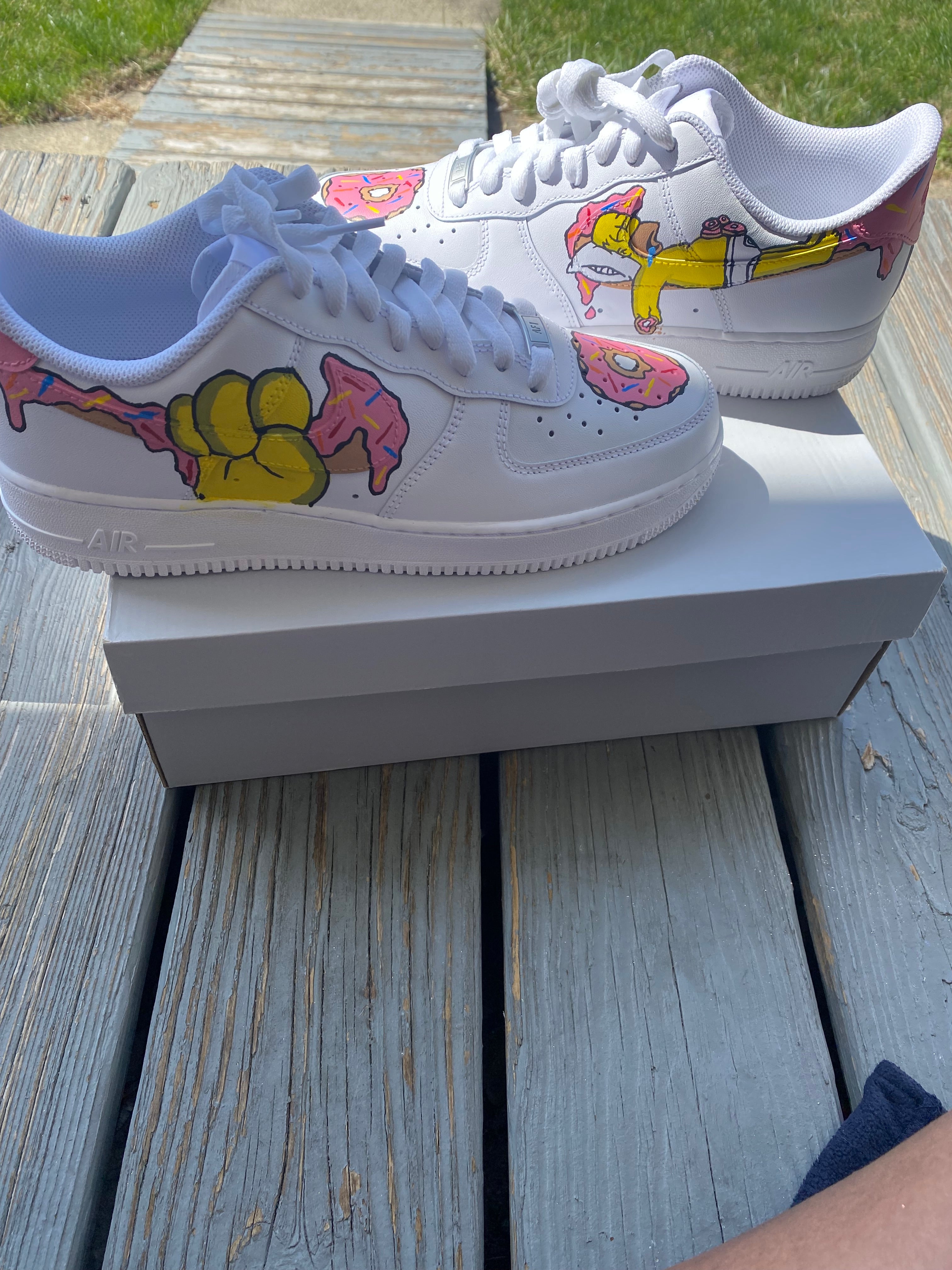 Homer Simpson Custom Shoes