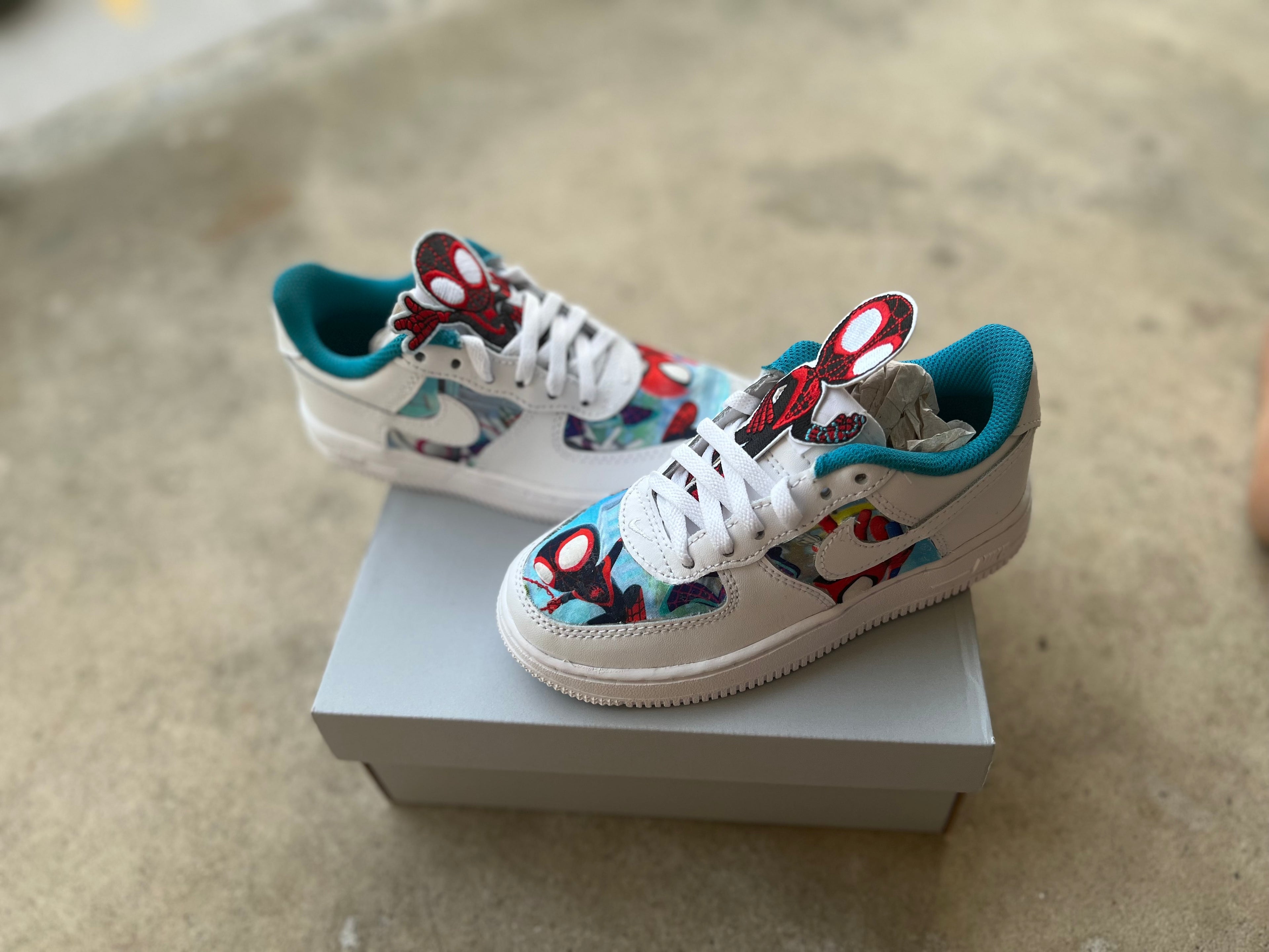 Spiderman n Friends custom shoes