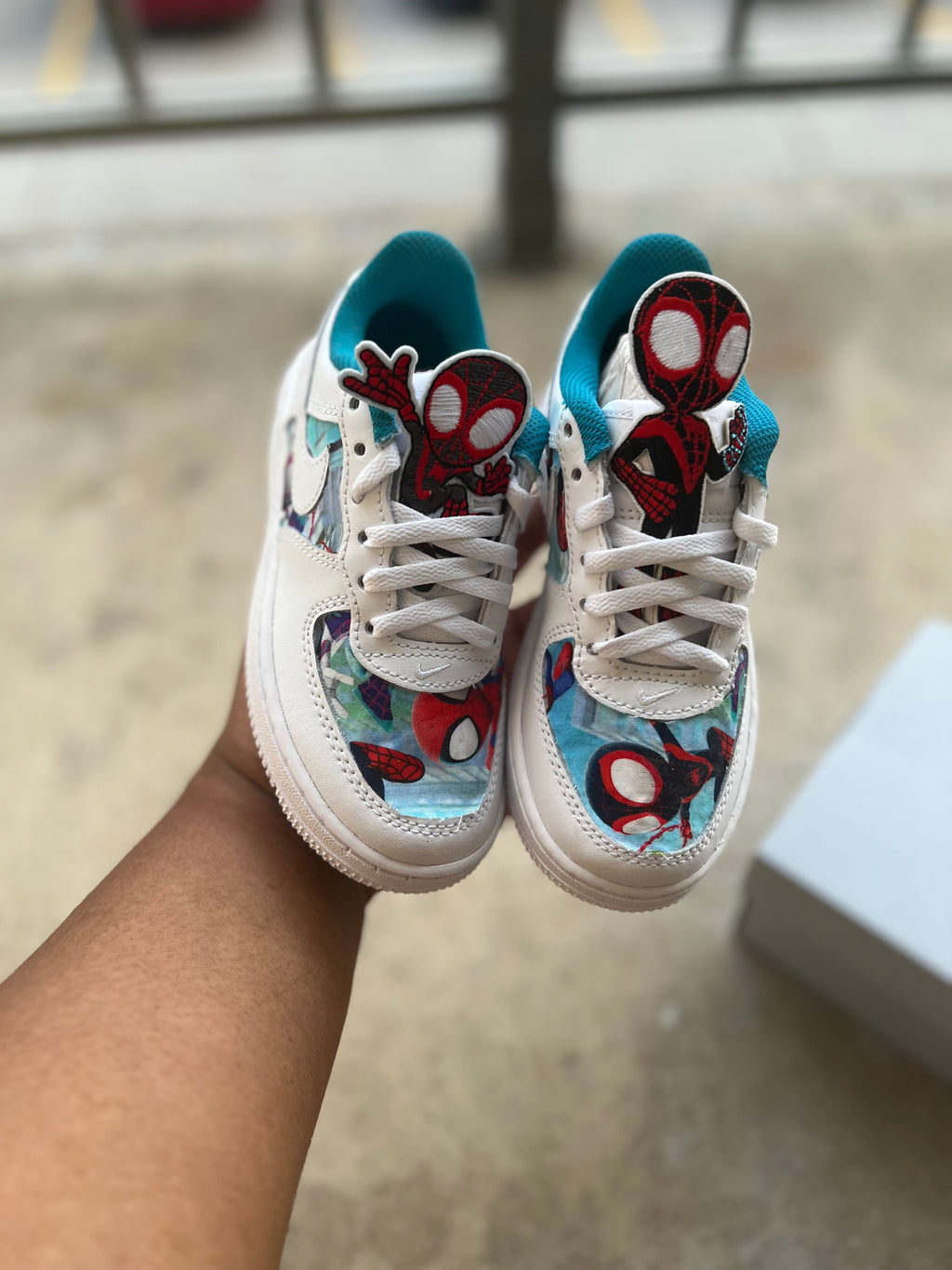 Spiderman n Friends custom shoes