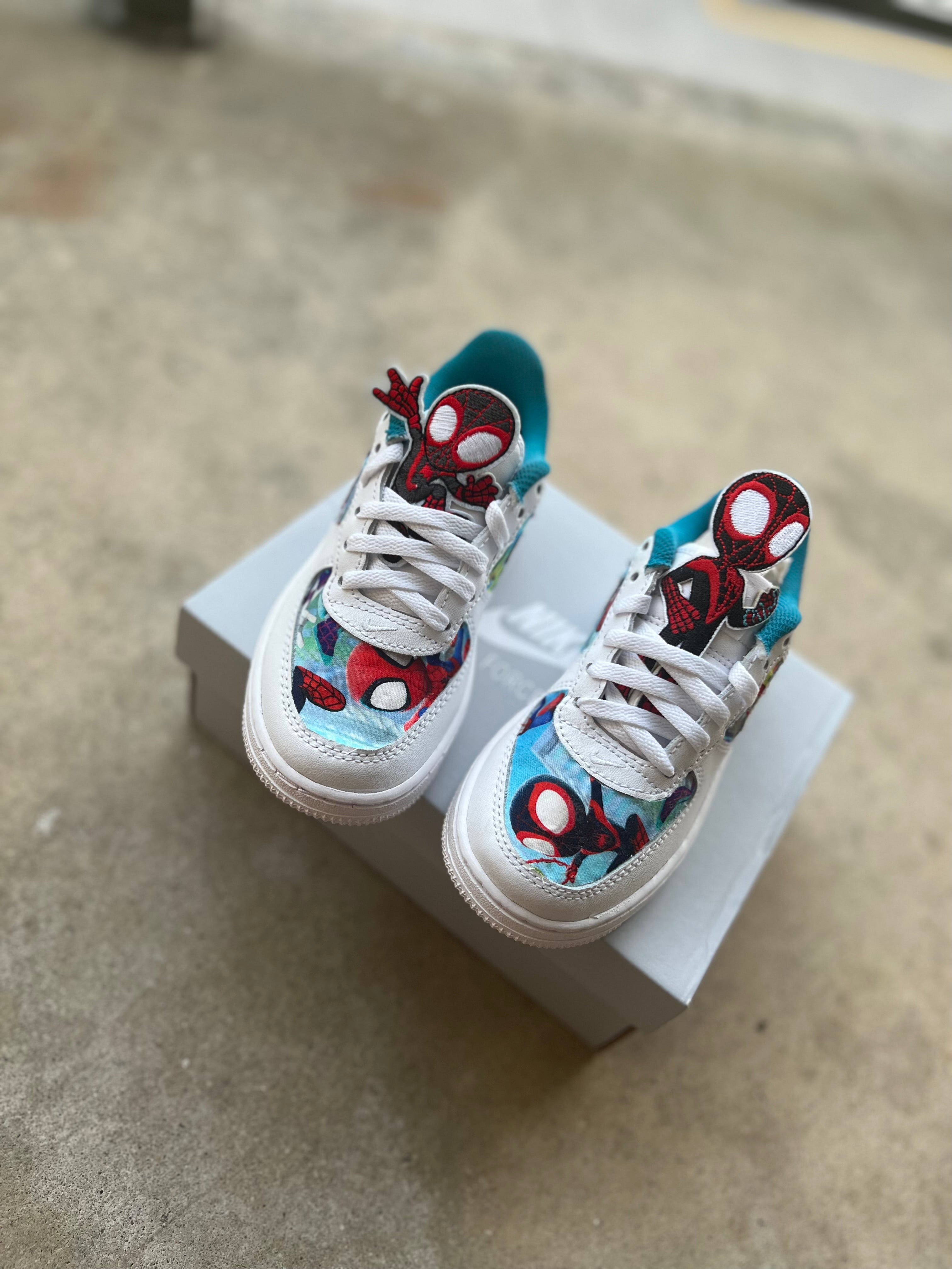 Spiderman n Friends custom shoes