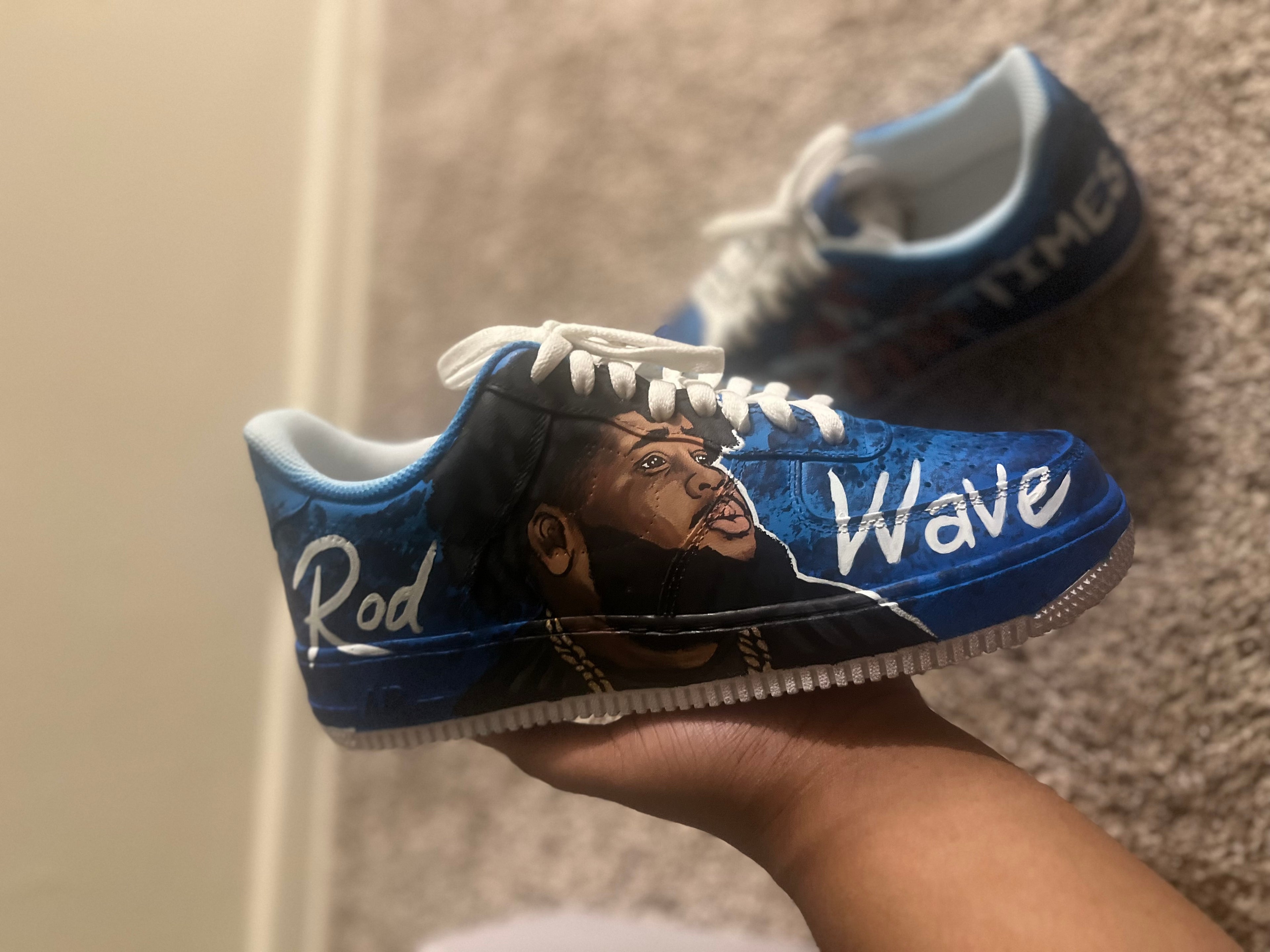 Rod Wave Customs Shoes