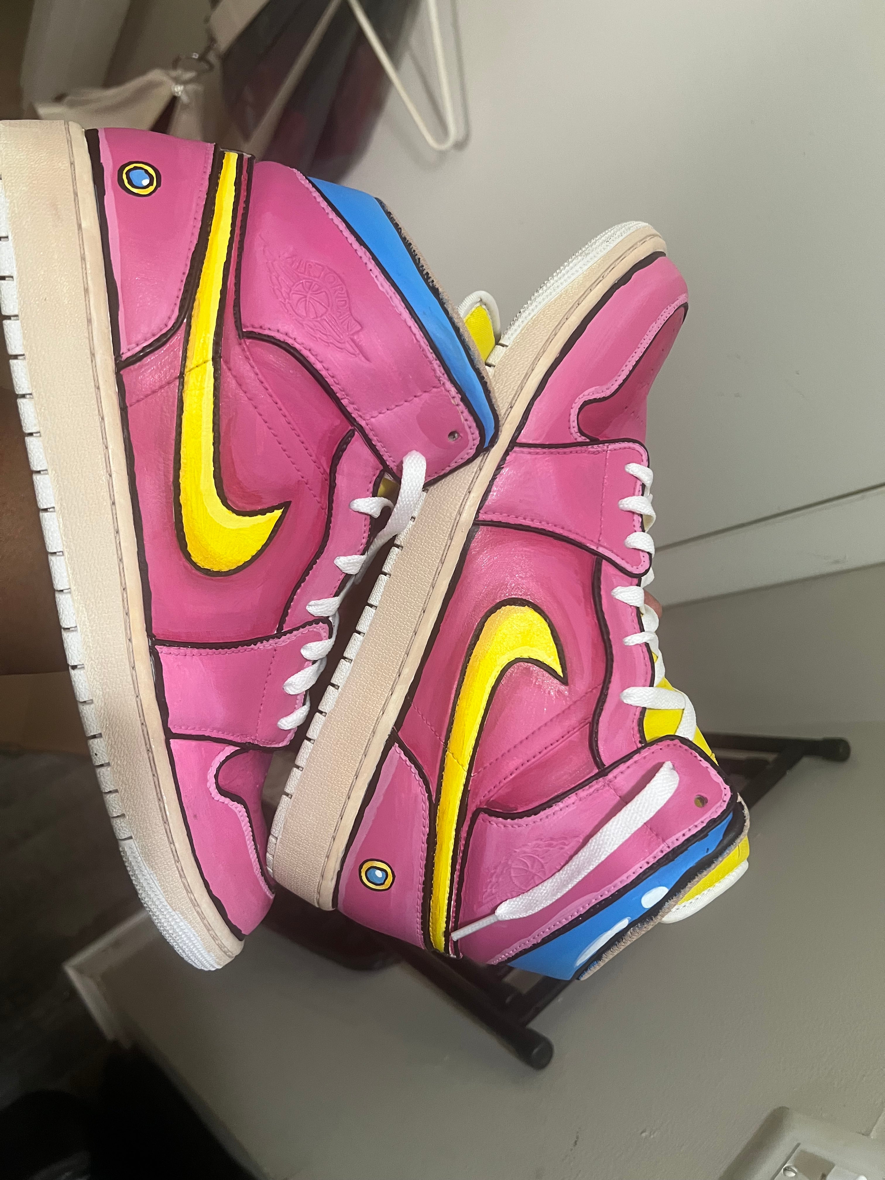 Princess Peach Theme Custom Shoes