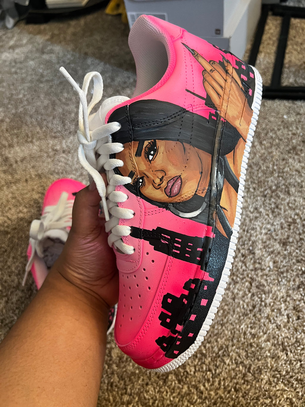 Nicki Minaj Custom Shoes