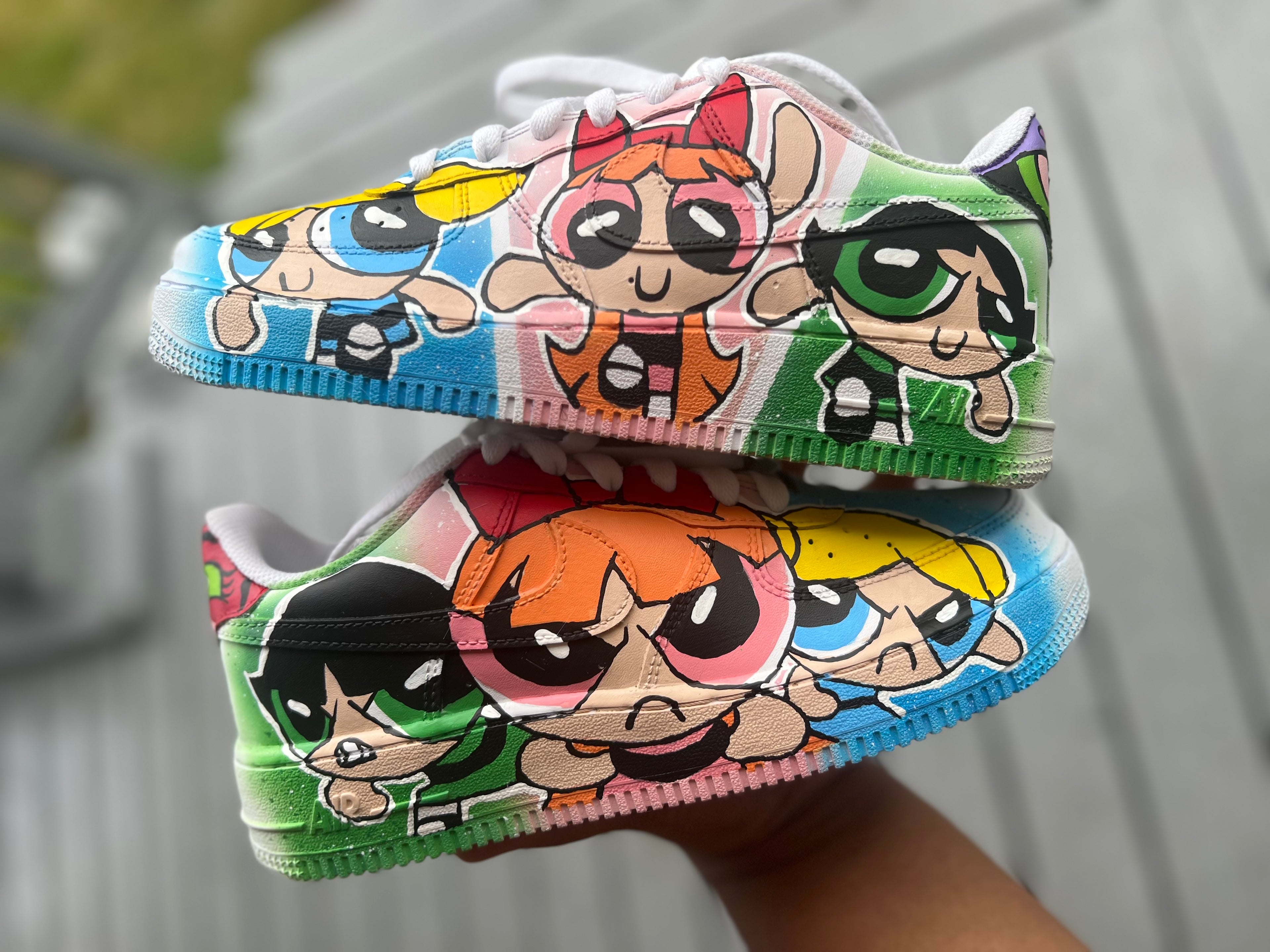 Power Puff Custom Shoes