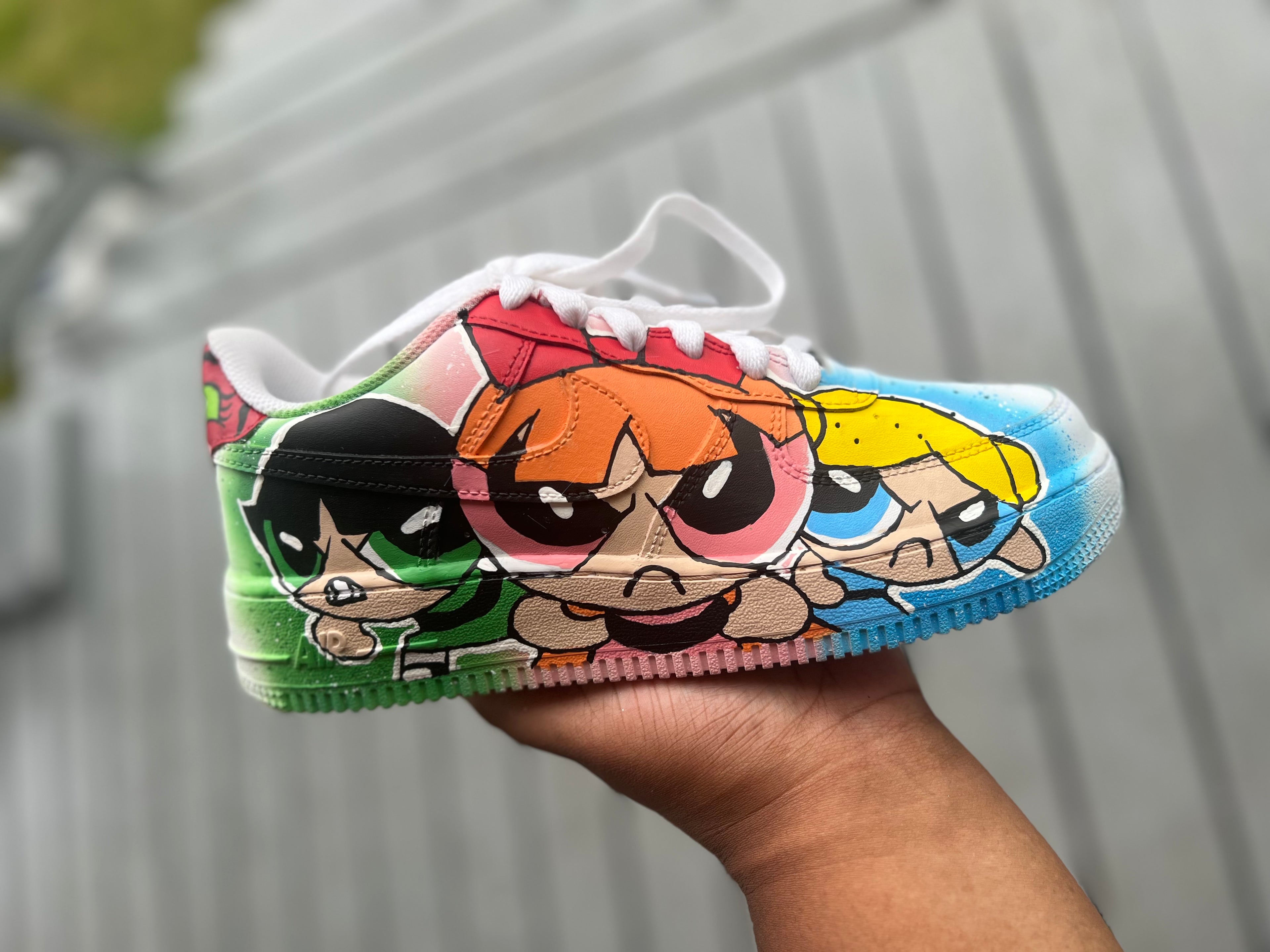 Power Puff Custom Shoes