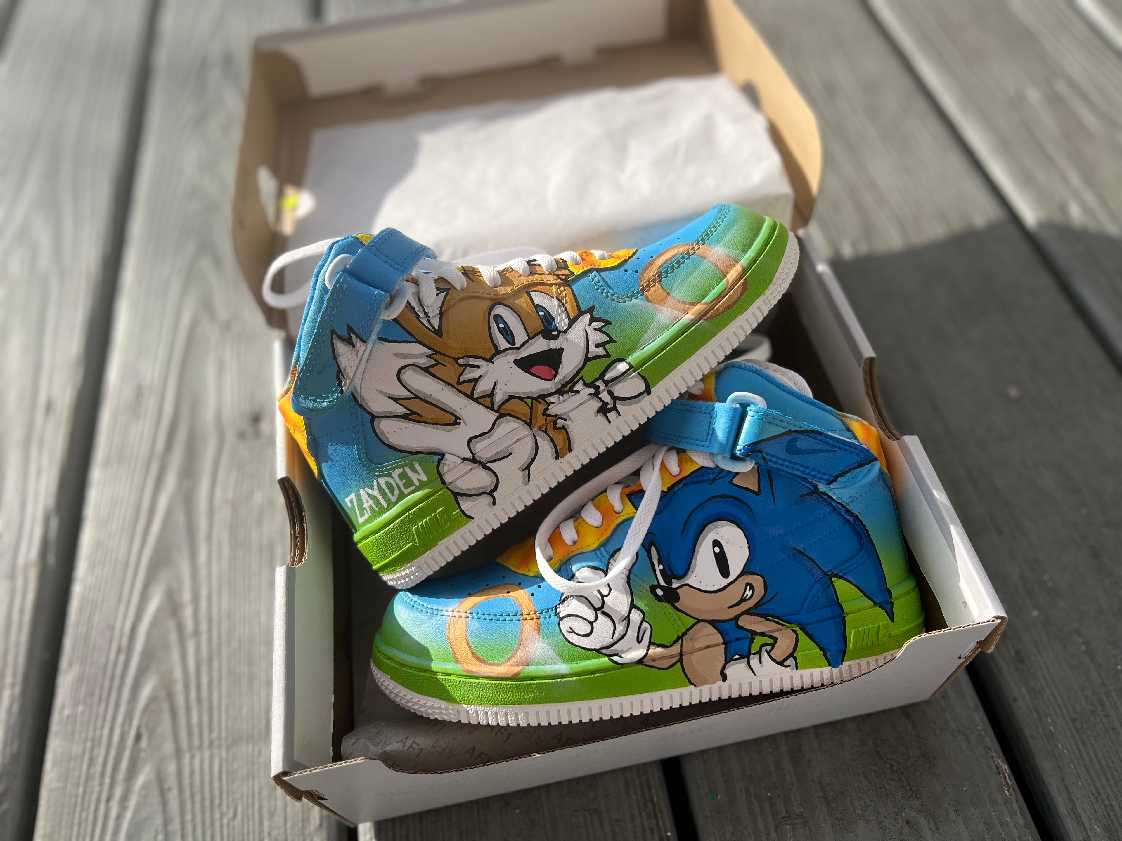 Sonic n Tails Custom Shoes