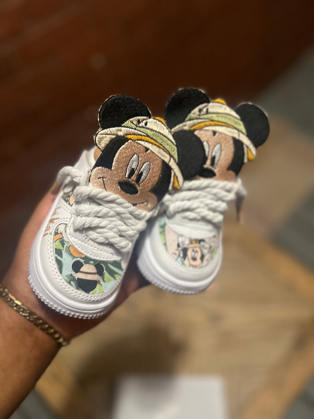 Mickey Safari Custom Shoes