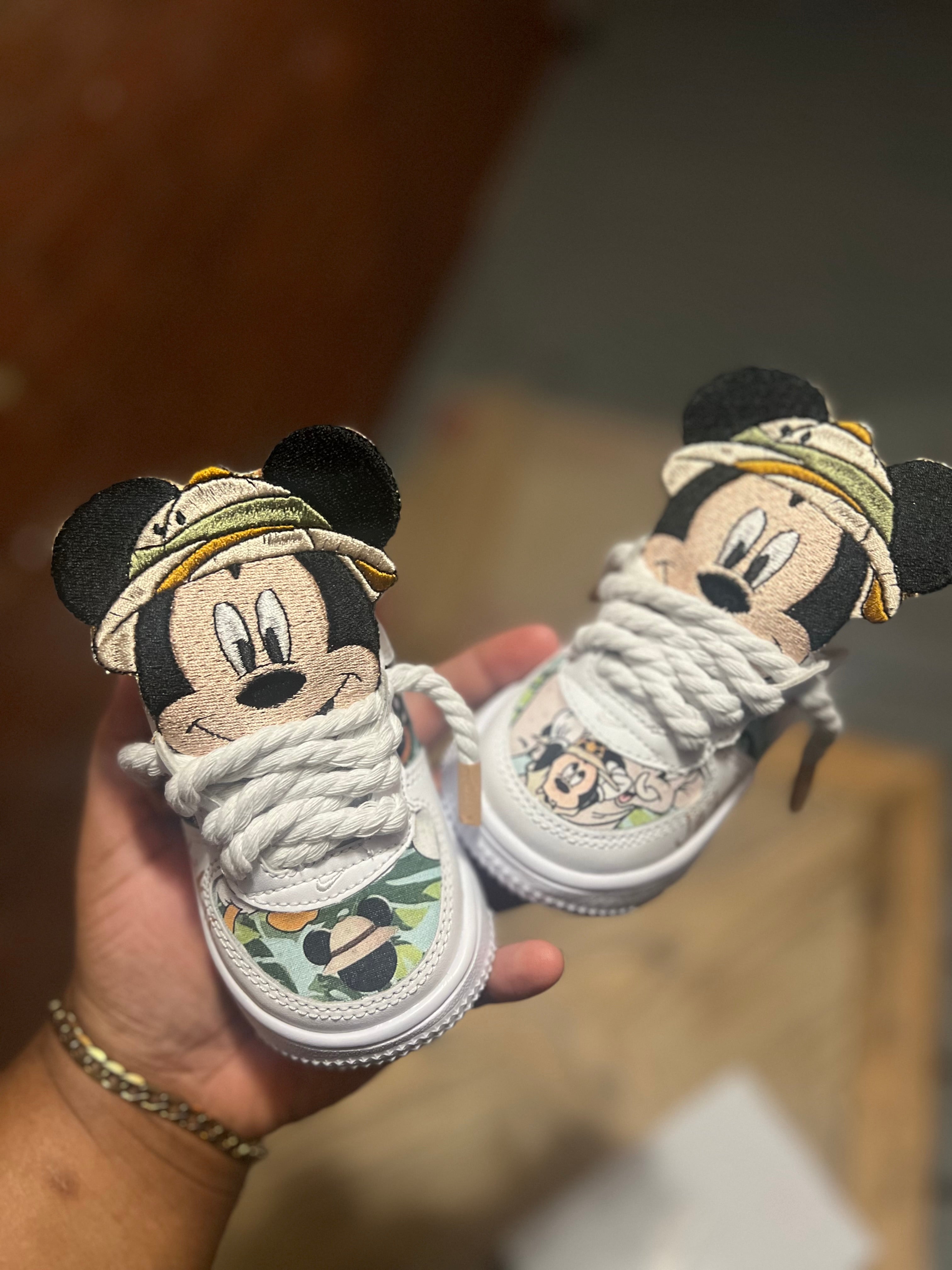 Mickey Safari Custom Shoes